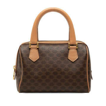 Celine Boston Bag Triomphe Coated Canvas
