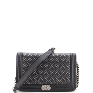 Chanel Boy Wallet On Chain Crystal