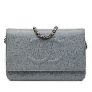 Chanel Timeless Wallet On Chain Caviar