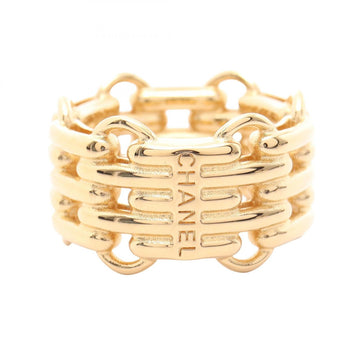 Chanel Chain Motif Ring Metal