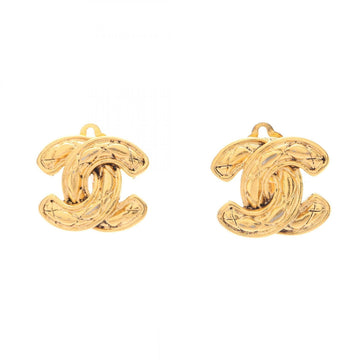 Chanel Cc Logo Clip-On Earrings Metal