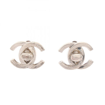 Chanel Cc Logo Turnlock Clip-On Earrings