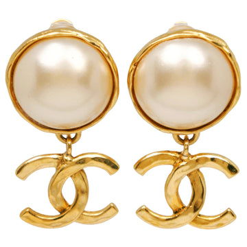 Chanel Cc Logo Clip-On Earrings Metal