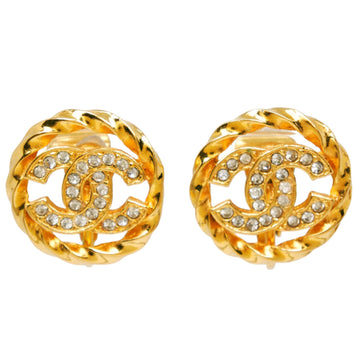 Chanel Cc Logo Clip-On Earrings Metal