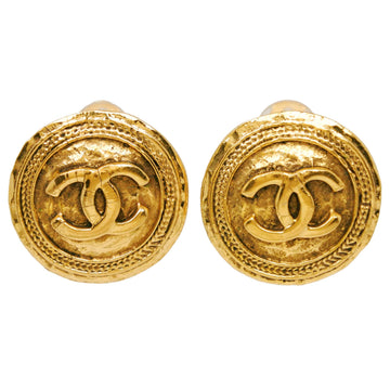 Chanel Cc Logo Clip-On Earrings Metal