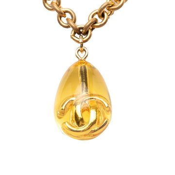 Chanel Cc Logo Chain Pendant Necklace