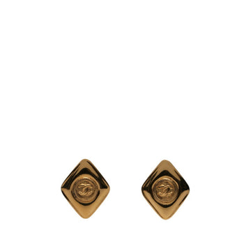 Chanel Cc Logo Clip-On Earrings Metal