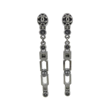 Chanel Earrings Silver-Tone Metal
