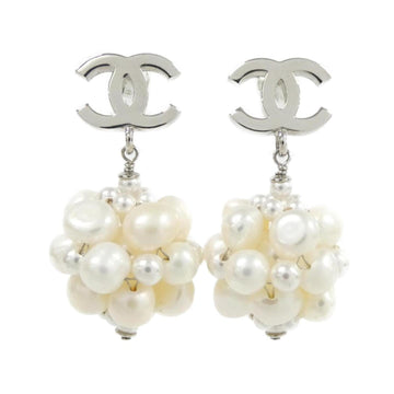 Chanel Earrings Silver-Tone Metal