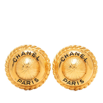 Chanel Vintage Clip-On Earrings Logo