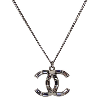 Chanel Cc Logo Pendant Necklace Metal