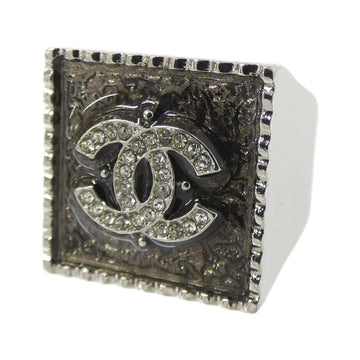 Chanel Ring Metal Gray Silver