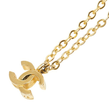 Chanel Cc Logo Pendant Necklace Metal