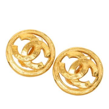 Chanel Cc Logo Clip-On Earrings Metal