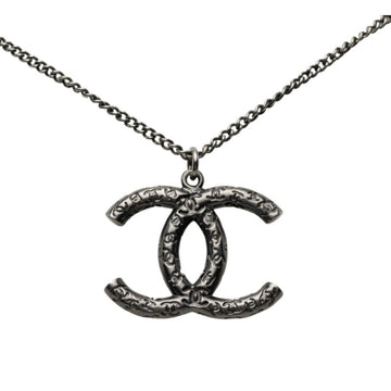 Chanel Cc Logo Pendant Necklace Metal