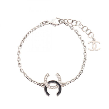 Chanel Cc Logo Bracelet Silver-Tone