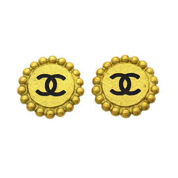Chanel Cc Logo Clip-On Earrings Metal