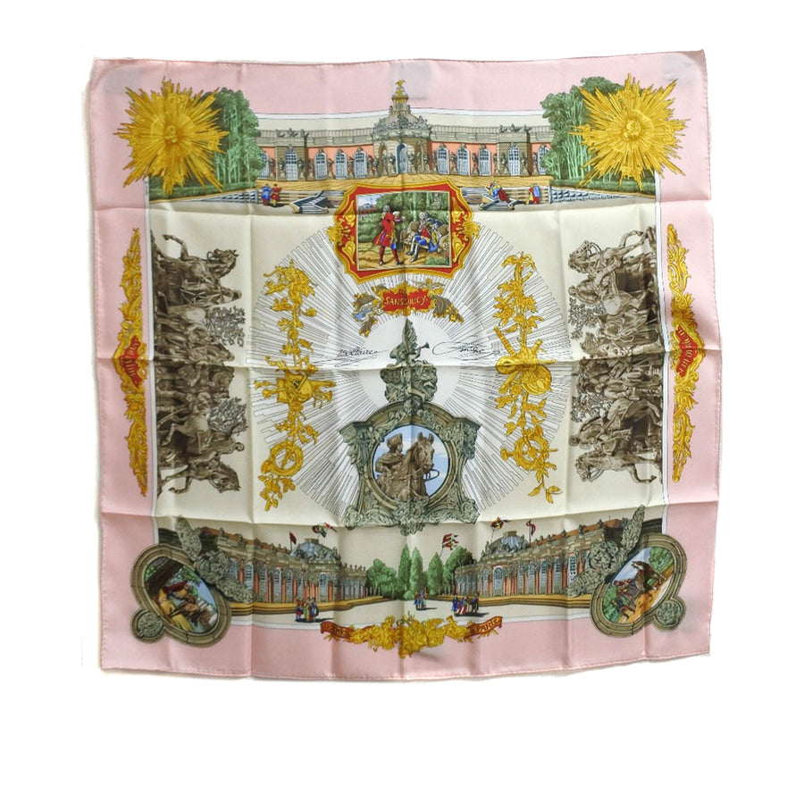 Hermès Sanssoucy Silk Scarf 90 Pre-Loved