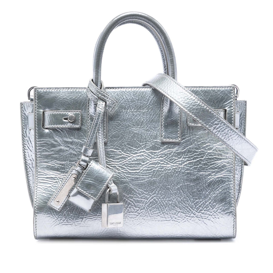 Saint Laurent Nano Metallic Crinkled