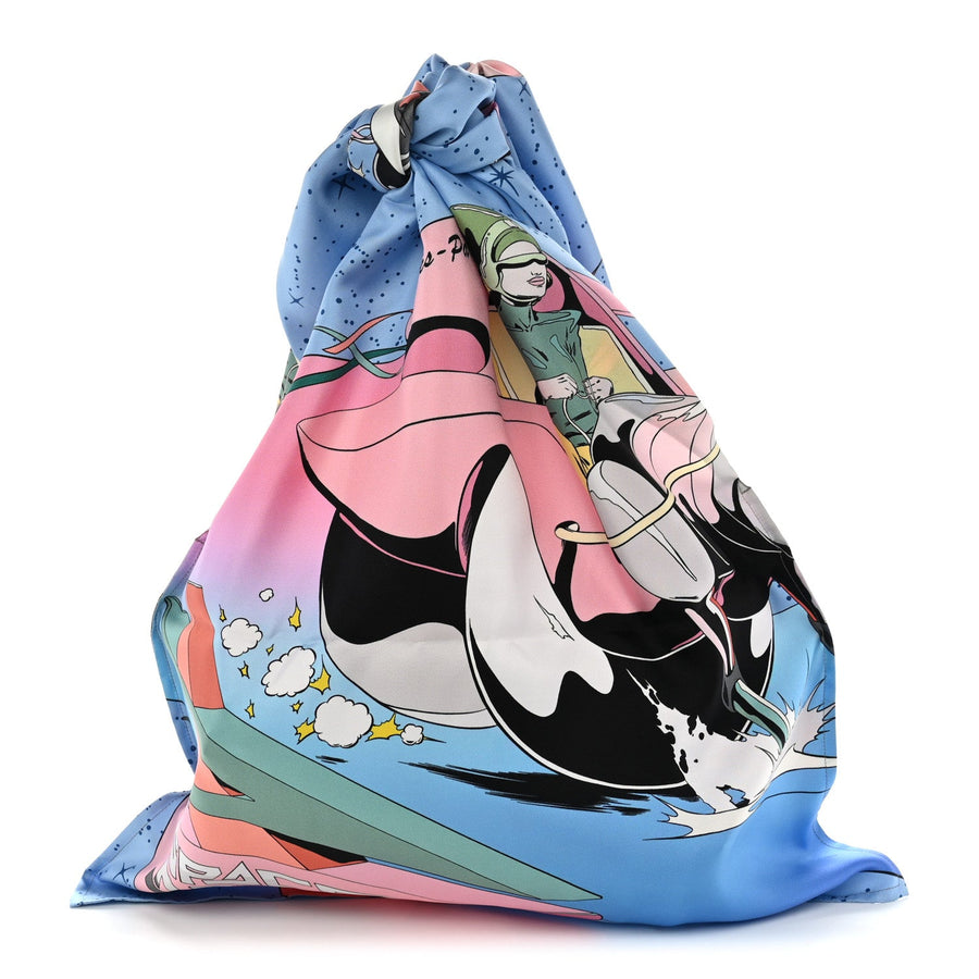 Hermes Silk Space Derby Furoshiki Bag Gm