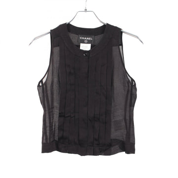 Chanel Sleeveless Pleated Blouse Top #36
