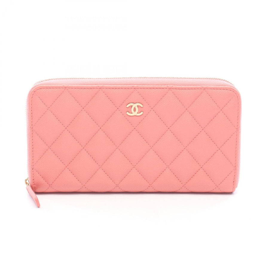 Chanel Matelasse Around Zip Long Wallet