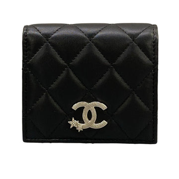 Chanel Matelasse Black Lambskin Bifold