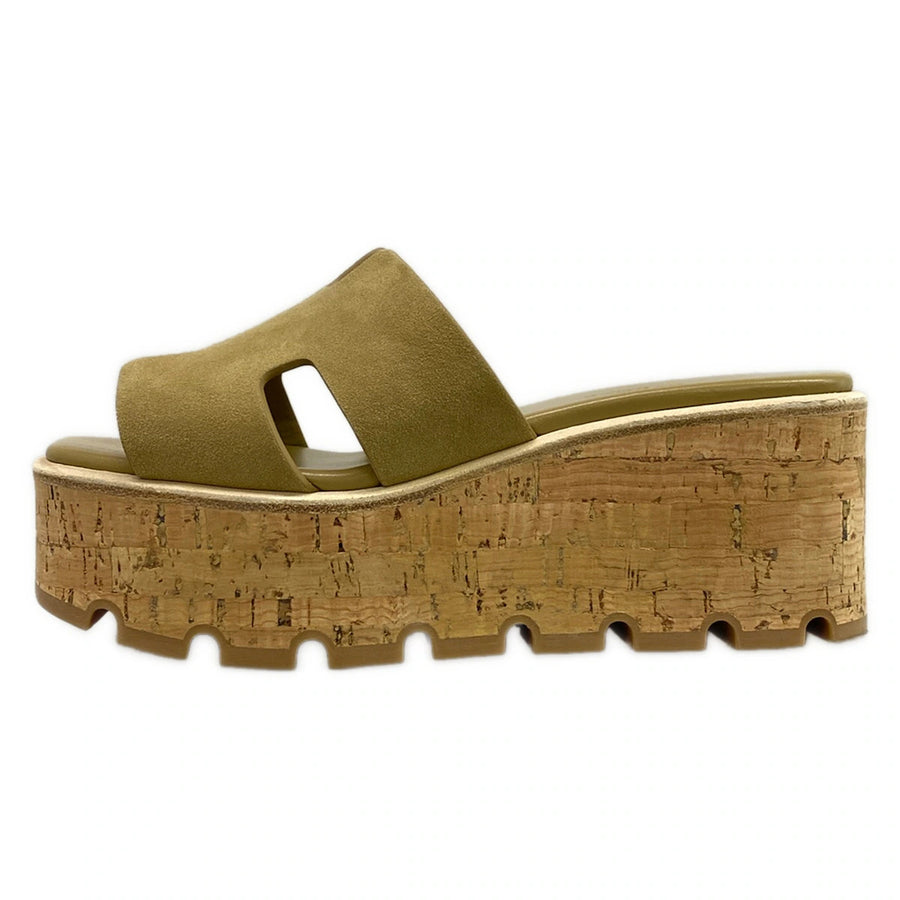 Hermes Eze. Gray Beige Chevre Velour