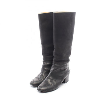 Chanel Coco Mark Quilted Long Boots