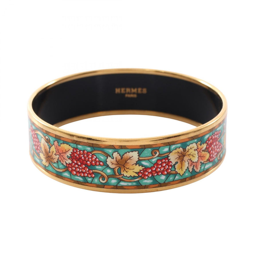 Hermes Emaille Gm Bangle Gold Plated