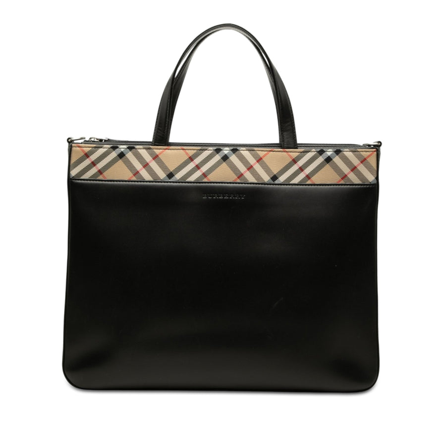 Burberry Nova Check Canvas Trimmed