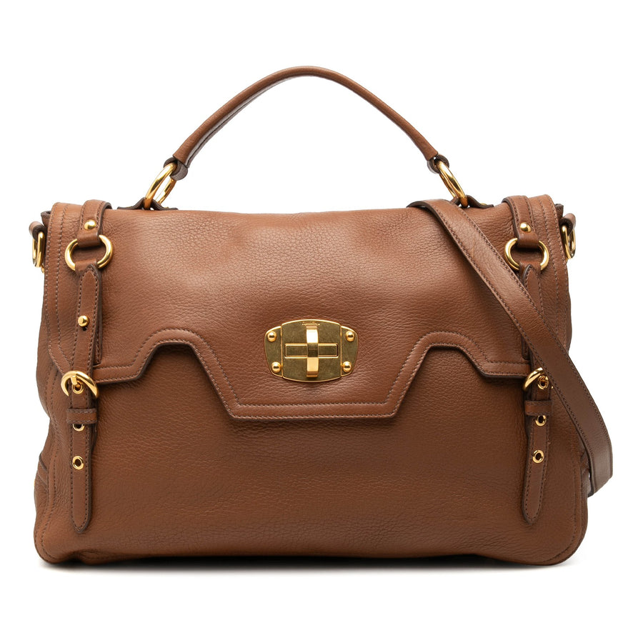 Miu Cervo Paloma Top Handle Bag
