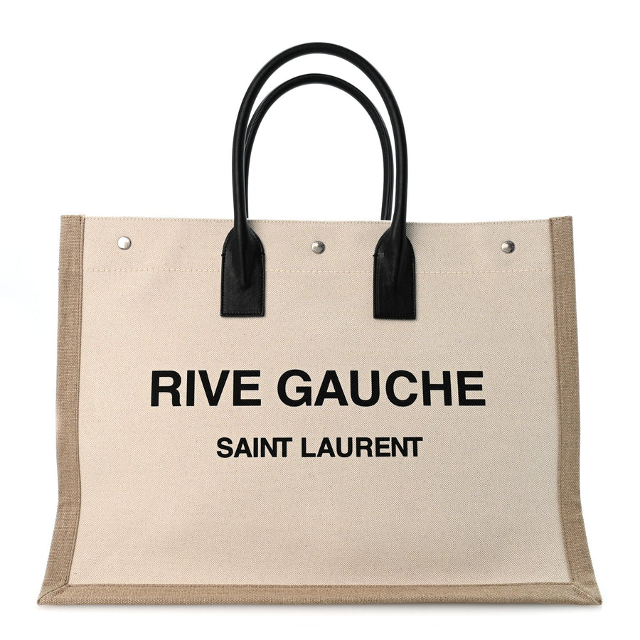 Saint Laurent Linen Calfskin Rive Gauche