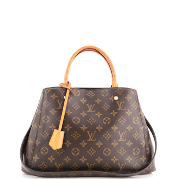 Louis Vuitton Montaigne Handbag Canvas