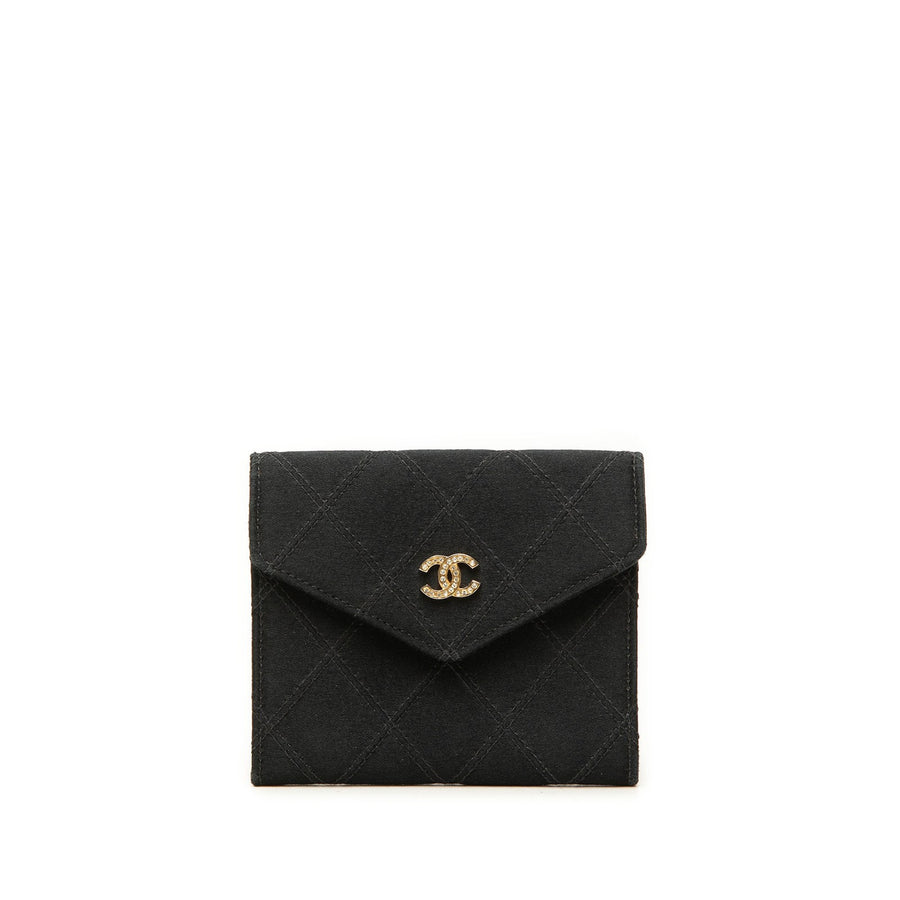 Chanel Cc Satin Flap Coin Pouch Pre-