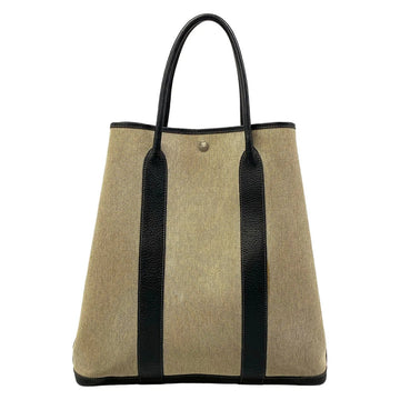 Hermes Garden File Mm Cream Black Toile
