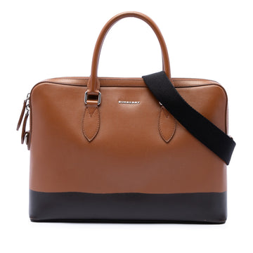 Burberry Bicolor Leather Barrow Business