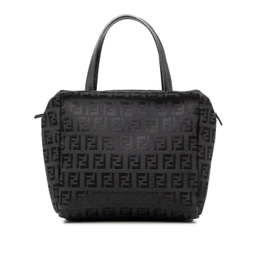 Fendi Mini Zucchino Canvas Handbag Pre-
