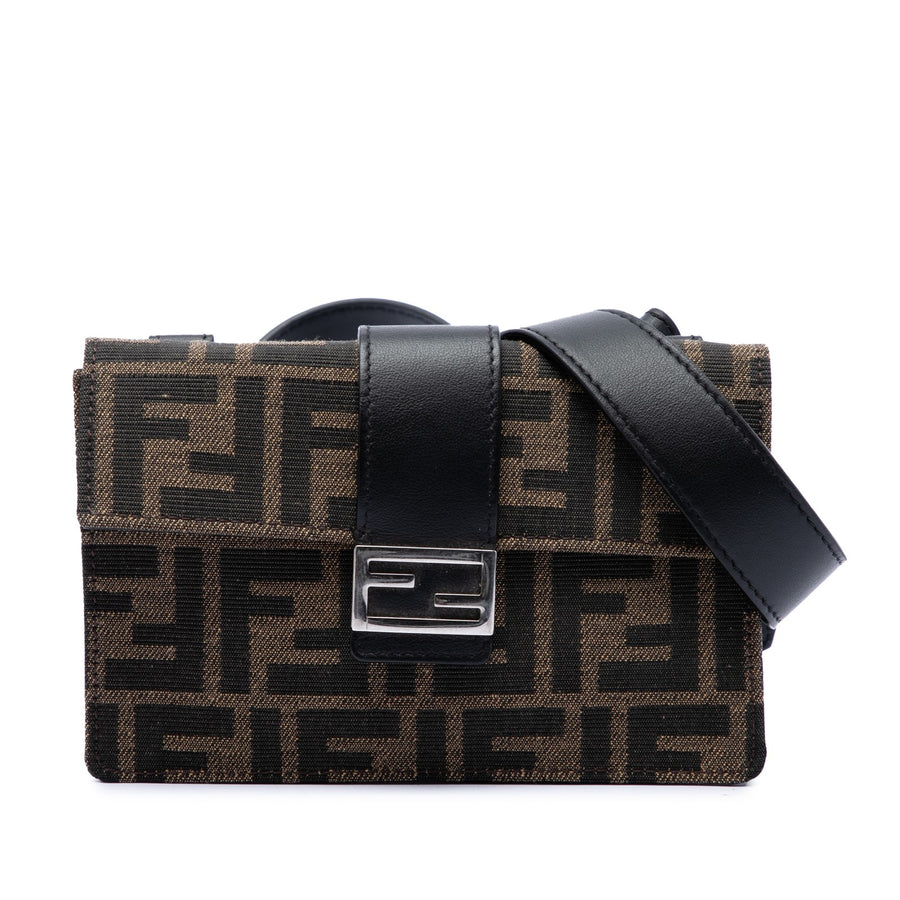 Fendi Zucca Canvas Convertible Baguette