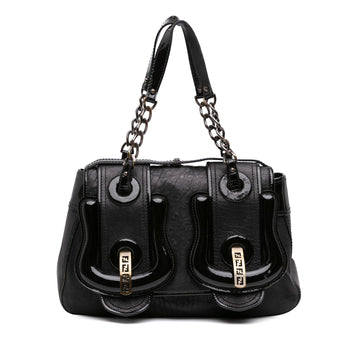 Fendi Medium Leather B Bag Top Handle