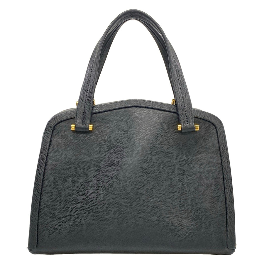 Valextra Black Leather N****** Handbag