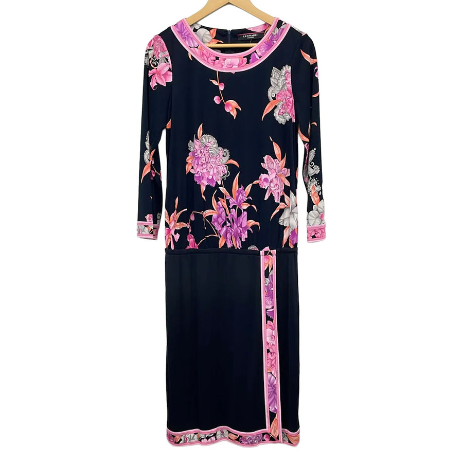 Leonard Black Pink Multi Women's Dress