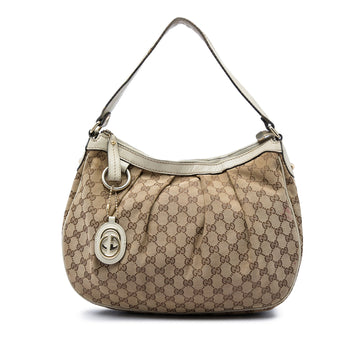 Gucci Gg Canvas Sukey Shoulder Bag Pre-