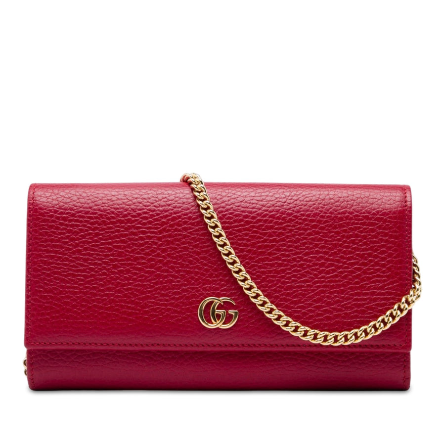 Gucci Gg Marmont Calfskin Wallet On