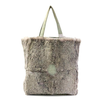 Chanel Handbag Tote Bag Gray/Beige