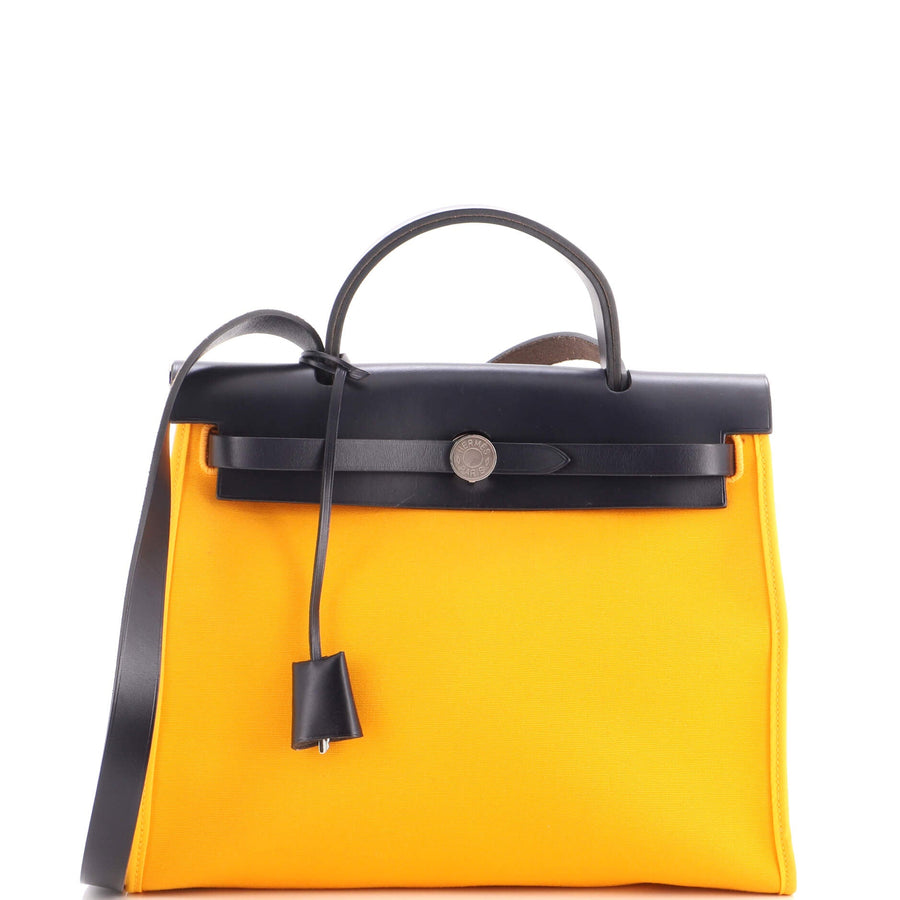 Hermes Herbag Zip Verso Leather And