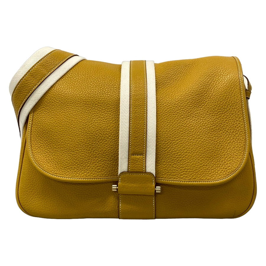 Hermes Bourlingue Shoulder Bag Curry