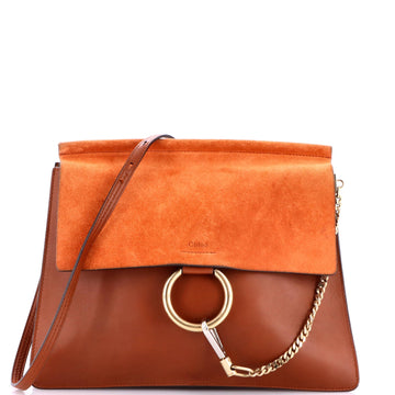 Chloe Faye Shoulder Bag Leather And