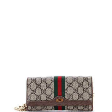 Gucci Ophidia Chain Wallet Gg Coated