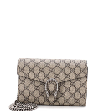 Gucci Dionysus Chain Wallet Gg Coated